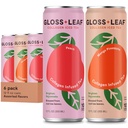Gloss Blatt Collagen Iced Tea (Zero-Sugar, sortiert): Schwarzer Tee mit Collagen Peptides Protein & Vitamin C, Beauty & Anti-Aging, 12 Fl Oz, 6 Pack