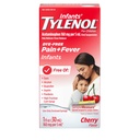 Infants' Tylenol Oral Suspension Liquid Medicine mit Acetaminophen, Baby Fever Reducer & Pain Reliever für Minor Aches & Pains, Sore Throat, Kopfschmerzen & Zähne Schmerzen, Dye-Free Cherry, 1 fl. oz