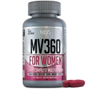 NDS Nutrition MV360 Für Frauen, 5-in-1 Komplett Multivitamin für Frauen mit essentiellen Frauen Vitaminen für Energie, Verdauung, Toning, Immununterstützung, & Frauen Gesundheit & Schönheit, 60 Tabletten, 30 Servierungen