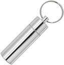 Portable Pille Organizer Small Travel Pill Box Schlüsselanhänger Mini Daily Pill Case Container, Wasserdichte Metall Pillenhalter Medizin Flasche für Ergänzungen, Pillen, Vitamine und Medikamente (Medium)
