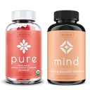 WellPath Pure Apple Cider Essig mit Mutter Gummies & Mind Brain Supplement mit Lion's Mane - unterstützt Fokus & Gedächtnis, 60 Ct Jeder
