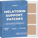 Melatonin Sleep Patches für Erwachsene Extrastärke | Easy-to-Apply Sleep Patch mit Valerian | Relax &amp; Wake Up Refreshed | Long-Lasting Night Comfort für Männer & Frauen | 60 Patches