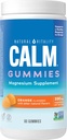 Natürliche Vitalität CALM, Magnesium Supplement, Stress Relief Gummis, unterstützt eine gesunde Reaktion auf Stress, Glutenfrei, Vegan, Orange Flavored, 60 Gummis