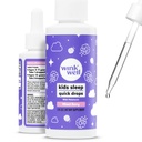 Wink Well Kids Liquid Melatonin Drops- Natürliche Baby Schlaftropfen für Kleinkind Schlafhilfe mit 1mg pro Servier-Non-Addictive Kinder Liquid Melatonin- 2 Oz