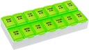 Ezy Dose Weekly (7-Day) Tägliche AM/PM Pille Organizer, Vitamin Planner, und Medizin Container, Fall für Nahrungsergänzungsmittel und Fischöle, Medium Compartments, 2 Mal pro Tag, Grün, BPA Kostenlos