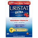 Uristat Ultra UTI Schmerzlinderung Tabletten, Fast Urinary Tract Infektion Relief von Urinary Pain, Brennen, Härte, Maximale Stärke, Cranberry Flavored Coating, 30 Tabletten