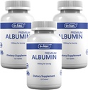 Dr.K&C Premium Albumin Protein Supplement – Extra Strength 1000 mg 360 Tablets Gesunde Kidney Liver Förderung Allgemeines Wellness Energy Support Life Balance 3pk