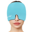 EXQUISLIFE Migraine Kopfschmerzen Relief Cap, Gel Ice Head Wrap, Hot and Cold Therapy, Kopfschmerzen Augen Maske für Sinus, Puffy Eyes, Tension and Stress Relief (Blau)