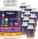 NuBest Tall 10+ Premium Knochenstärke Formel, verbesserte Immunität und Gesamtgesundheit für Alter 10+ mit Calcium, Vitamin D3, Vitamin K2, und Multivitamine | Pack 12