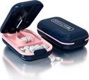 Small Pill Cutter, Pill Splitter und Pillen Cutters für kleine oder große Pillen Professionelle Pillen Crusher mit Klingenschutz, Schneiden Medikamente Vitamine Tabletten (Pill Cutter, Blau)