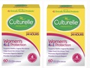 Culturelle Women’s Healthy Balance Daily Probiotics for Women - Unterstützt Verdauungs-, Vaginal- und Immungesundheit, okziale Durchfall, Gas & Bloating - Non-GMO 60ct (2 -Pack) (2)