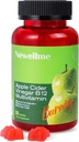 NEUELLME Apfel Apfel Apfelessig Gummie B12 Multivitamin,ACV Ergänzung Gummy Vitamine,Vegetarische Ergänzung für Frauen und Männer,Nicht GMO,Unterstützung Normale Energie Ebenen & Gut Gesundheit 30 Gummie (30)