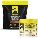 100% Whey Protein Pulver, Schokolade Peanut Butter 4 lb & Hydration + Energie Elektrolyte, Raspberry Lemonade 40 Servierungen