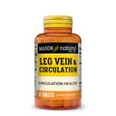 MASON NATURAL Leg Vein & Zirkulation, mit Vitamin C, Kalzium, & Grüner Tee für tägliche Zirkulation Unterstützung, 30 Tabletten