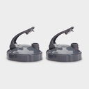 NutriBullet Flip Top To-Go Lid (Set von 2), Grau, .25 Lbs