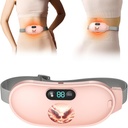 Heizkissen für Periodenkramps, Schnellheizung mit 6 Wärmestufen und 6 Massagemodi, Tragbares Menstruationsheizkissen, Belly Period Massager für Frauen und Mädchen, Pink