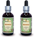Rhodiola (Rhodiola Rosea) Glycerit, Organic Dried Roots Alcohol-Free Liquid Extract (Markenname: HerbalTerra, Proudly Made in USA) 2x2 fl.oz (2x60 ml)