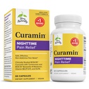 Terry Naturally Curamin Nighttime - Curcumin & DLPA Kapselergänzung - Non-GMO-Ergänzung zur Unterstützung gesunden Schlaf & Entspannung - Kräuterergänzung mit Melatonin - 60 Kapseln