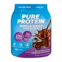 Pure Protein Simple Whey Protein Powder, Glutenfrei, 23G Protein, Rich Chocolate, 1.6lbs