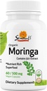 Sewanti Organic Moringa Kapseln Hohe Potenz - Immunsystem und Energie Booster - Natürliche Superfood für Vitalität und Entgiftung Unterstützung 60 Kapseln 500mg