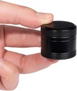 Metall Pille Box Pocket Purse Größe - Wasserdichte tägliche Pille Container, Einzel-Aluminium Pille Case Tragbare kompakte Runde Medizin Organizer Pillenhalter für Medikamente, Fischöle Vitamine