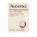 Aveeno Maximale Stärke 1% Hydrocortison Anti-Itch Creme, Aloe & Vitamin E für Itch Relief von Eczema, Psoriasis, Insektenstiche, Gift Ivy, Eiche & Sumac & Detergents, 1 Unze