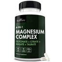 BioSchwartz Magnesium Complex Supplement (90 Kapseln) 350mg Magnesium Glycinat Citrate Malate und Taurate Per Servieren für gesunde Nerven Muskeln Herz Schlafunterstützung (Vegan, Glutenfrei, Non-GMO)