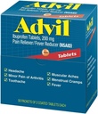 Advil Ibuprofen, 200mg, 50 Packungen mit 2 beschichteten Tabletten (Pack mit 4)