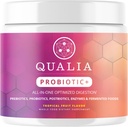 Qualia Probiotic - 28 Science-Backed Spore Probiotics, Prebiotics und Postbiotics. Total Gut Support. Beruhigt Verdauungsbeschwerden. Ethisch Quelle. Fördert Akkermansia Growth. 1 Monat Lieferung