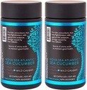 Sea Cucumber Supplement, Wild Caught Sea Cucumber Capsules mit Fucosylated Chondroitin Vitamins Mineral — Natürliche Antioxidante Ergänzung für ältere Erwachsene Kind (Pack von 2)