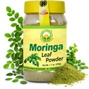 BASIC AYURVEDA Moringa Blatt Pulver - 7.05 Oz (200g) | Fine Green Superfood Powder | Antioxidant Rich, Vegan & Gluten-Free | Pure Dried Moringa for Smoothies, Teas, Juices & Cooking