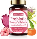 Präbiotika und Probiotika für Frauen – Vaginale Probiotika-Mischung, natürliche Präbiotika, pflanzliche Unterstützung, Förderung der femininen Gesundheit & Intimate Balance, Eliminate Vaginal Odors & pH Balance, 60 Kapseln (2)