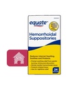Equate hämorrhoidale Suppositorien, Relief von Brennen, Juckreiz und Zerstörung von Hämorrhoiden, 24 Count (Pack von 1) + STS Sticker.