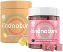 kindnature Vitamin B2 Riboflavin 400mg & Kalium Gummi für Erwachsene & Kinder - Kaliumergänzung 500mg & Riboflavin 400mg Kaugummigummis