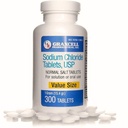 Natriumchlorid Tabletten 1gm | Elektrolytsalz für POTS-Syndrom und Dysautonomia-Unterstützung | Rapid Rehydration| 15.4gr. | 300 Count | Made in USA