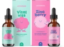 JoySpring Daily Multivitamin & ZincBerry Bundle | Kinder Vitamine Natürlich Sourced, Non-GMO, Non-Alcoholic Liquid Formula, Immunität Health Support | Vegan & Vegetarische Ergänzungen