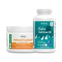 Jigsaw Health Bundle | Adrenal Cocktail, 60 Servierungen (Jar), und Alaskan Cod Liver Öl, 180 Softgels