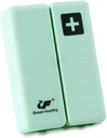 Small Magnetic Pill Case, 7-Tage Wöchentliche Pille Box Container, 7 Kompartments Medizin Organizer Dispenser, Reise Tägliche Medizin Halter Planer für Vitamin, Meds, Fischöle, Beilage, Grün