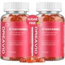 DREAVIO Keto ACV Gummies Advanced Weight Loss- Sugar Free 1000mg Apple Cider Essiggummis für Damen und Herren, Vegan Keto Apple Cider Essig Ergänzung für Erwachsene