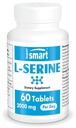 Supersmart - L-Serine Supplement 2000mg pro Tag (Easy-to-Take) - Aminosäuren Supplement | Non-GMO & Gluten Free - 60 Tabletten