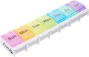 7-Tage Pille Wöchentliche Pille Organizer mit Spring Open Design und große Komponenten halten Medikamente, Vitamine und Ergänzungen. Arthritis & Travel Friendly und BPA kostenlos