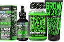 Bart Growth Kit w/Grow 11-in-1 Haarwachstum Shampoo für Männer & Conditioner w/Biotin + Bart Wachstum Vitamine & Haarwachstum Vitamine für Männer + 6X Liquid Biotin mit Kollagen - Formuliert in Amerika