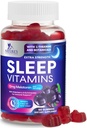 Schlafgummis mit Melatonin 12 mg - Extra Strength Sleep Vitamin Gummy, Natural Melatonin Gummy, Freizeit Schlafunterstützung Ergänzung für Erwachsene, Vegan, Non-GMO, Gomitas para Dormir - 60 Gummis