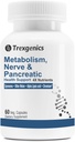 Trexgenics Metabolism Support mit GYMNEMA 75% Gymnensäure 150 mg, Bitter Melon 5% Bitter 150 mg, Chrom & Alpha LIPOIC ACID150mg(60 Vegan Capsules) (Pack mit 1)