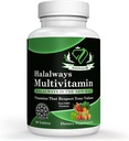 Halalways Multivitamin Certified Halal Multivitamin, Supplement Tablet mit Vitamin A, Vitamin C, Vitamin D, Vitamin E und Zink für Immun-Gesundheitsunterstützung, B12, Calcium &amp; Mehr