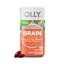 OLLY Ultra Strength Brain Softgels, Nootropic, unterstützt gesunde Gehirnfunktion, Gedächtnis, Fokus und Konzentration, Omega-3-Fettsäuren, Vitamine B6 und B12, 30-Tage-Versorgung - 60 Zählung