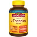 Nature Made Chewable L Theanine 200mg, L-Theanin Supplement zur Stresslinderung, 50 Kautabletten, 50 Tage Versorgung