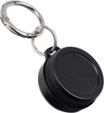 Metall Carrying Case - Portable Daily Travel Keychain Pill Holder Wasserdicht, Kleiner Container für Ohrstöpsel, Pillen, Münzen kompatibel mit Loop, Eargasm & Vibes, Kompakte Mini Purse Pill Case Box (Schwarz)