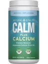 Natürliche Vitalität Calm, Magnesium Citrat & Calcium Supplement, Getränke-Mix-Pulver unterstützt eine gesunde Reaktion auf Stress, Glutenfrei, Vegan, & Non-GMO, Original, 16 Unzen