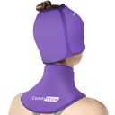 ComfiTECH Cold Cap und Neck Ice Pack Wrap Gel Combo, Pflegepaket für Kopf und Hals, Lila